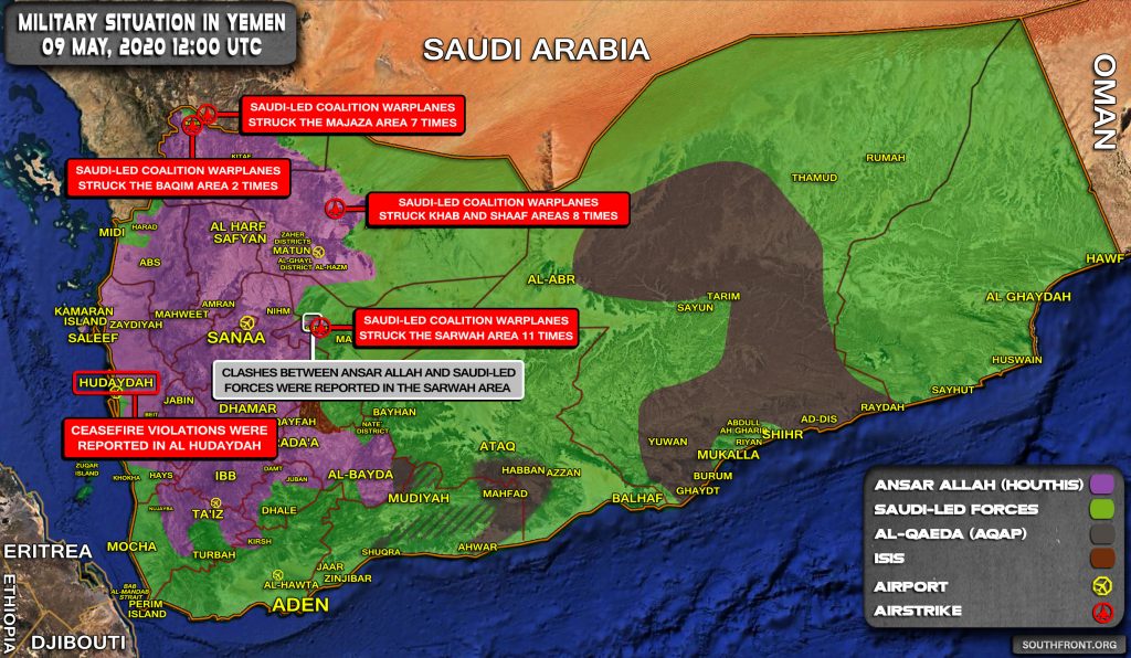 Military Situation In Yemen On May 9, 2020 (Map Update)