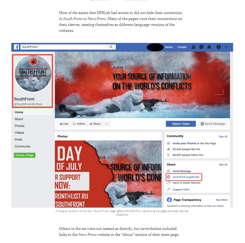 A Close Look At Efforts Of Pro-NATO Propaganda Units Behind the Scenes Of SouthFront Censorship