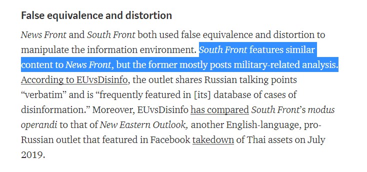 A Close Look At Efforts Of Pro-NATO Propaganda Units Behind the Scenes Of SouthFront Censorship