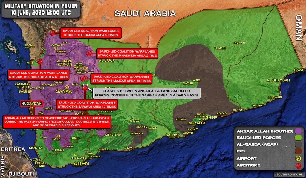 Military Situation In Yemen On June 10, 2020 (Map Update)