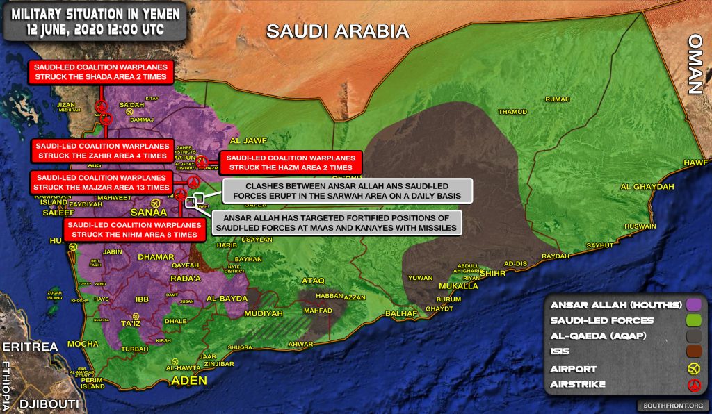 Military Situation In Yemen On June 12, 2020 (Map Update)