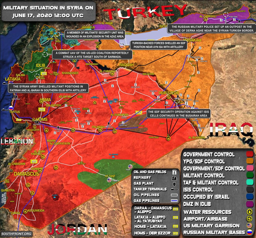 Military Situation In Syria On June 17, 2020 (Map Update)