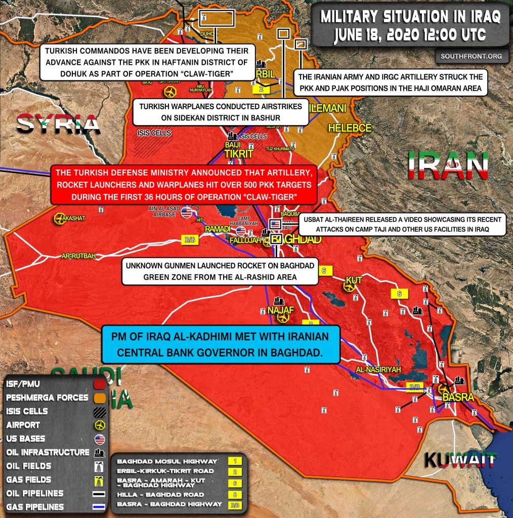 Military Situation In Iraq On June 18, 2020 (Map Update)