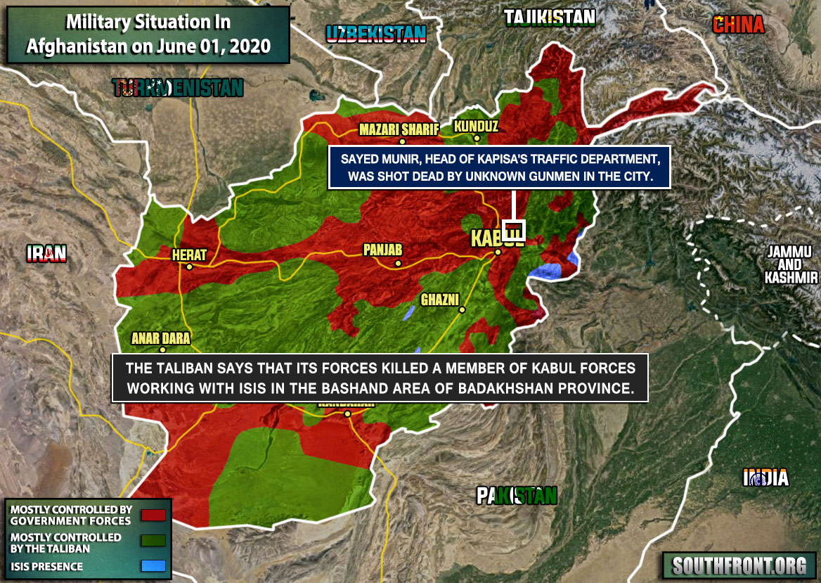 Military Situation In Afghanistan On June 1, 2020 (Map Update)