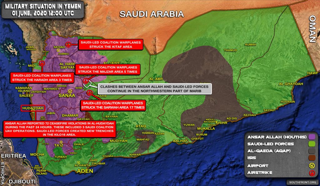 Military Situation In Yemen On June 1, 2020 (Map Update)