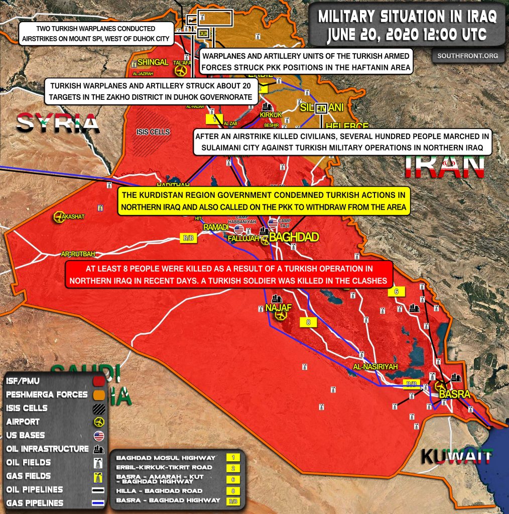 Military Situation In Iraq On June 20, 2020 (Map Update)