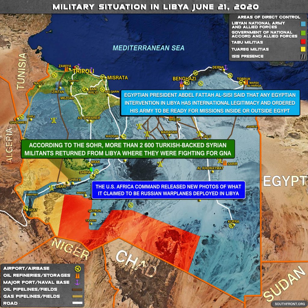 Military Situation In Libya On June 21, 2020 (Map Update)