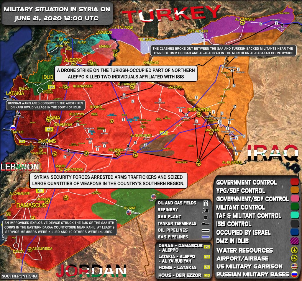 Military Situation In Syria On June 21, 2020 (Map Update)