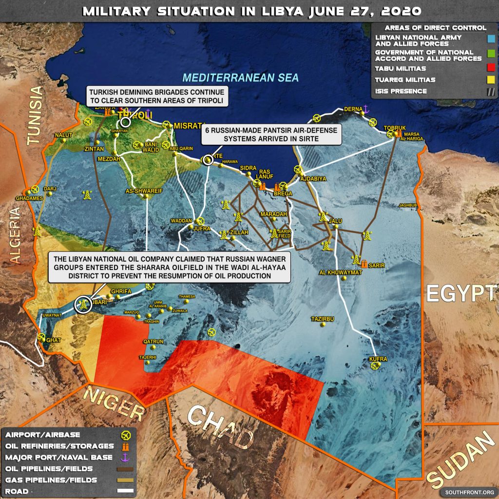 Military Situation In Libya On June 27, 2020 (Map Update)