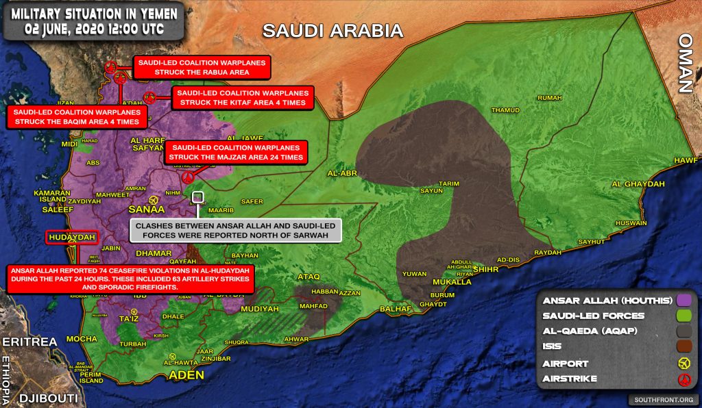 Military Situation In Yemen On June 2, 2020 (Map Update)