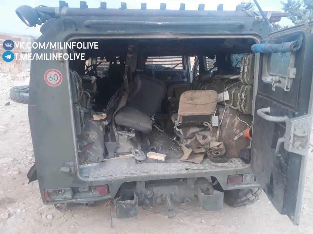 In Photos: Russian Tigr Infantry Mobility Vehicle After IED Explosion In Kobani