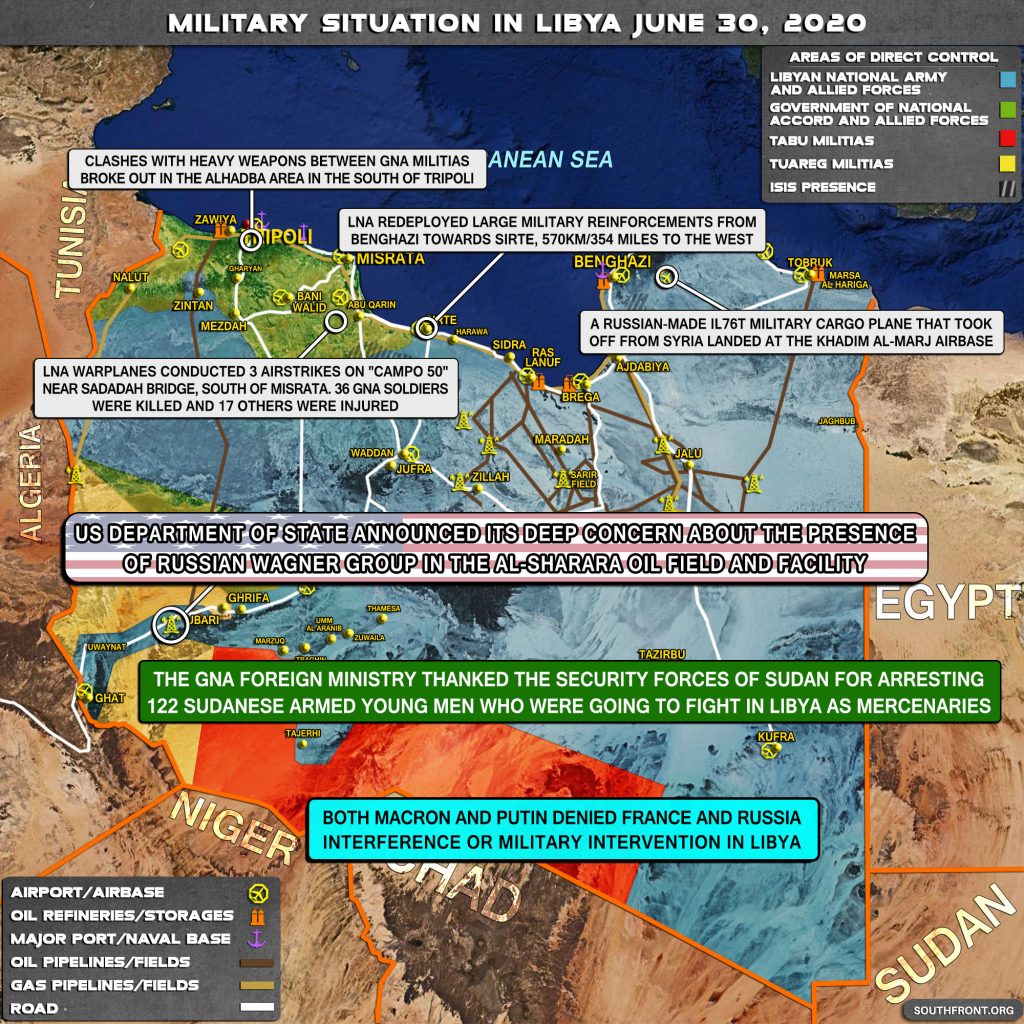 Military Situation In Libya On June 30, 2020 (Map Update)