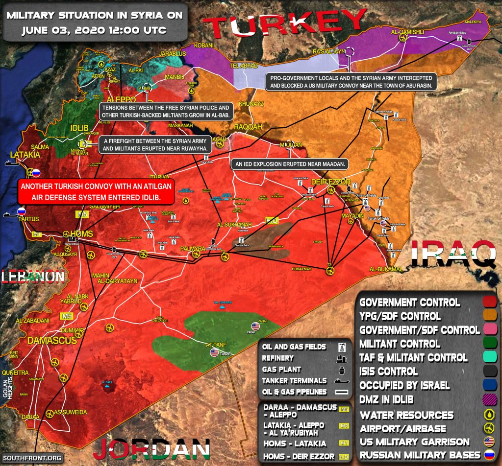 Military Situation In Syria On June 3, 2020 (Map Update)