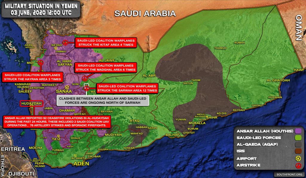 Military Situation In Yemen On June 3, 2020 (Map Update)