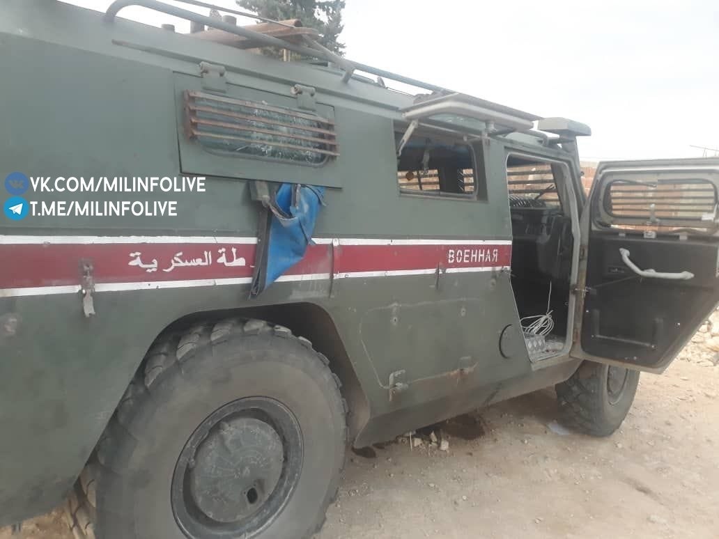 In Photos: Russian Tigr Infantry Mobility Vehicle After IED Explosion In Kobani