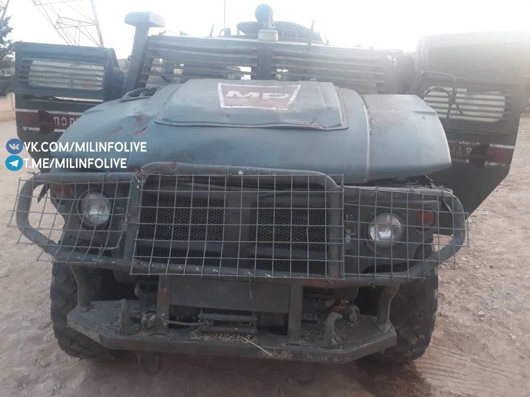 In Photos: Russian Tigr Infantry Mobility Vehicle After IED Explosion In Kobani