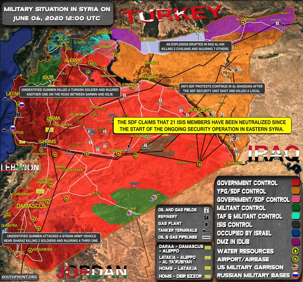 Military Situation In Syria On June 5, 2020 (Map Update)