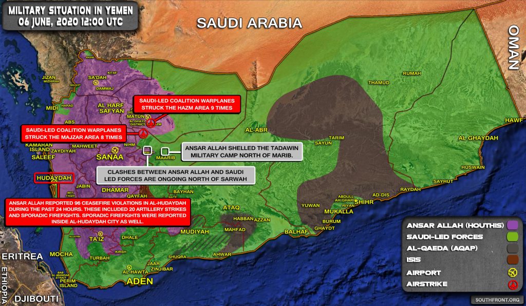 Military Situation In Yemen On June 5, 2020 (Map Update)