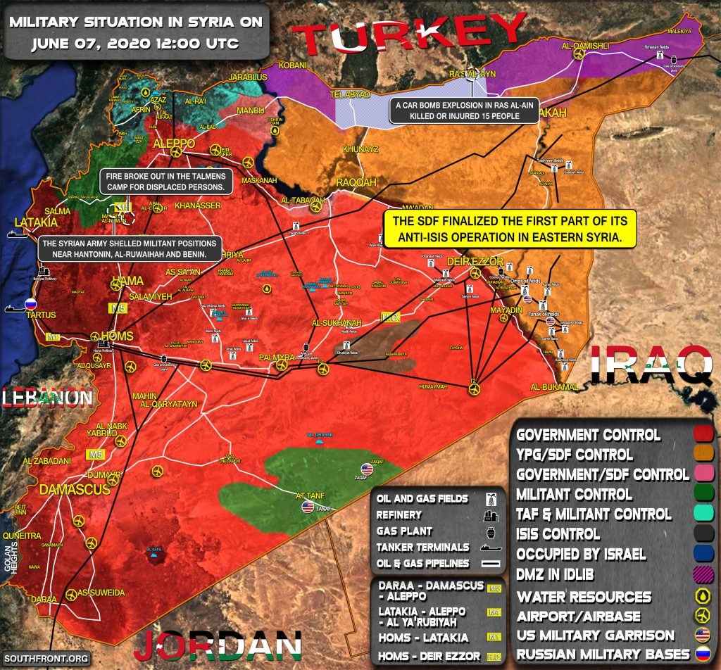 Military Situation In Syria On June 7, 2020 (Map Update)