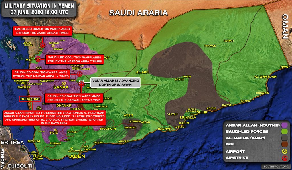 Military Situation In Yemen On June 7, 2020 (Map Update)