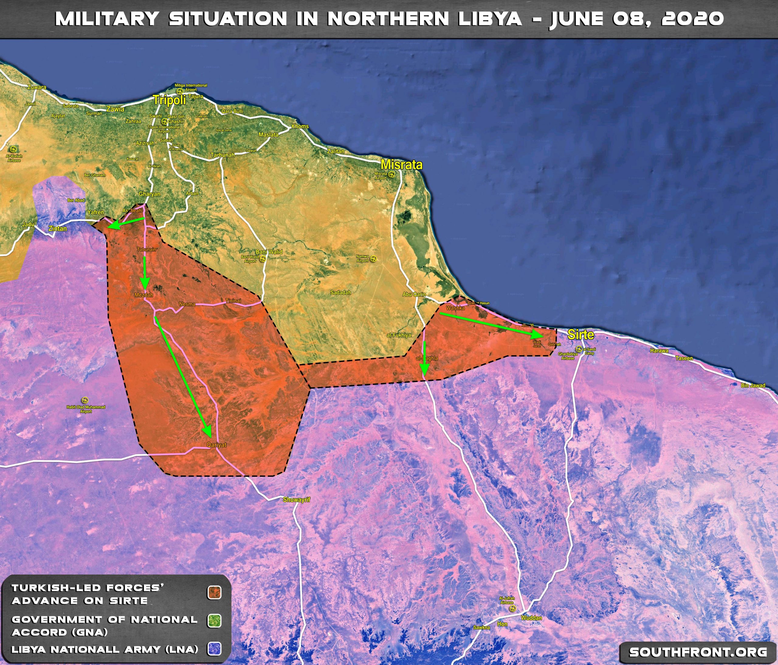 Diplomatic Push For Ceasefire, As Turkey And GNA Prepare Push On Sirte