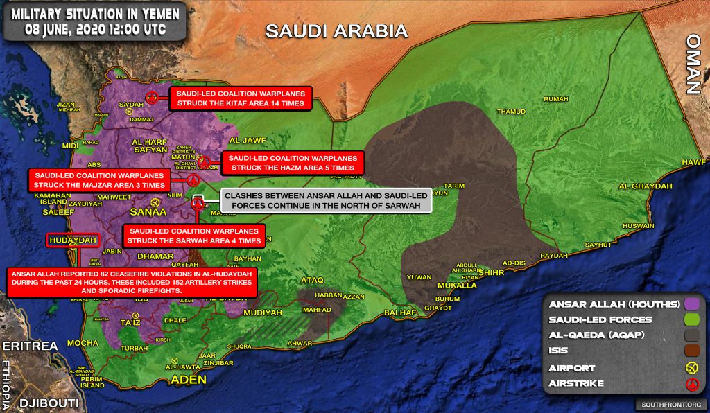 Military Situation In Yemen On June 8, 2020 (Map Update)