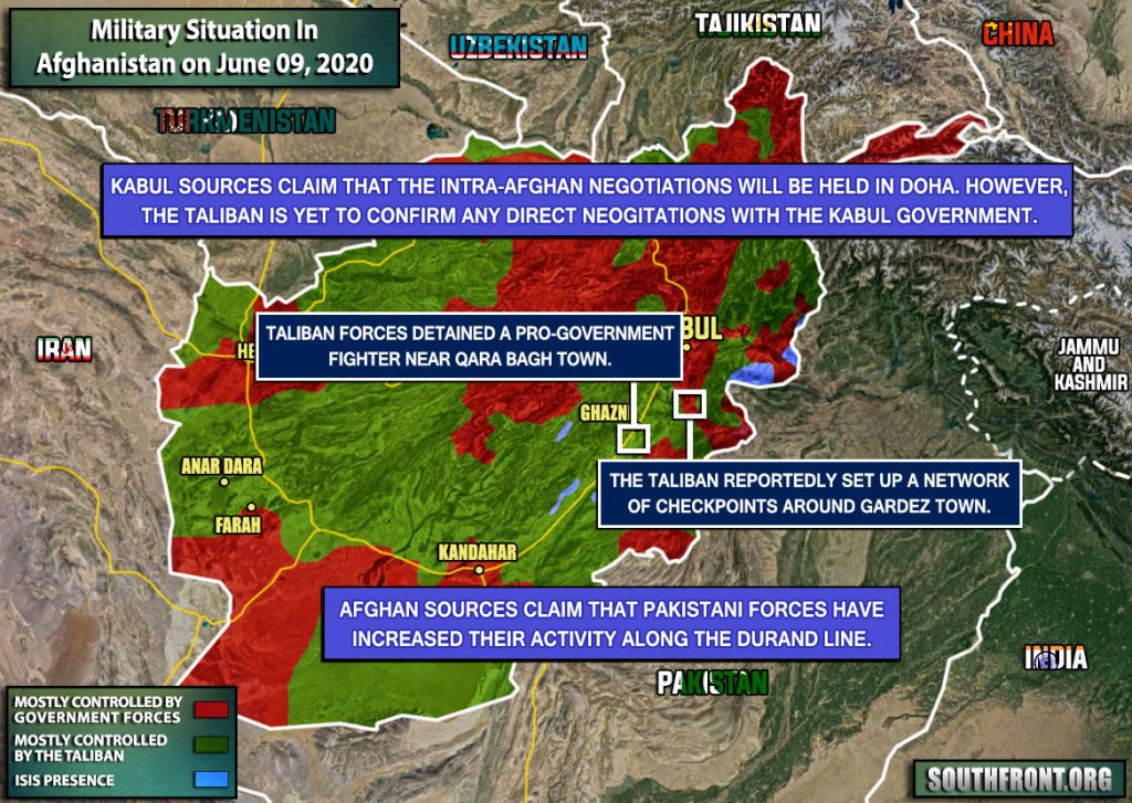 Military Situation In Afghanistan On June 9, 2020 (Map Update)