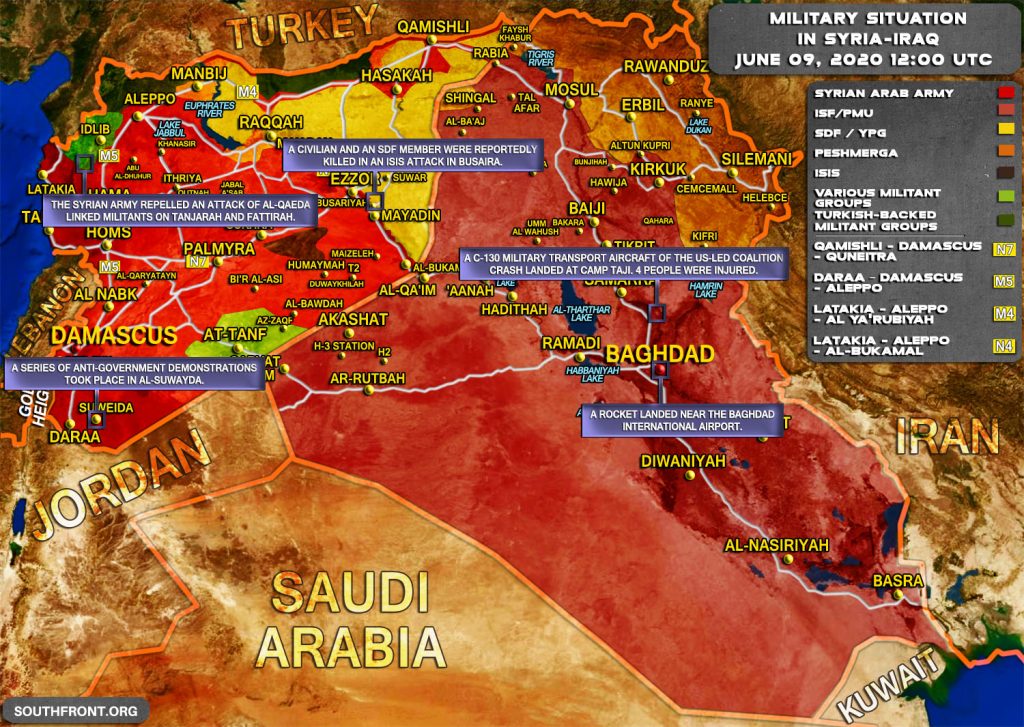 Military Situation In Syria And Iraq On June 9, 2020 (Map Update)