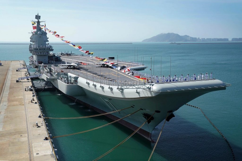 Chinese Aircraft Carrier Shandong Embarks On First Sea Trials