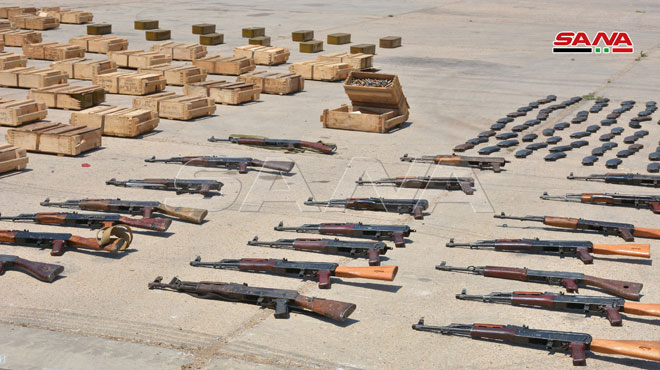 Syrian Security Forces Seized Large Arms Shipment Headed For Greater Idlib (Photos)