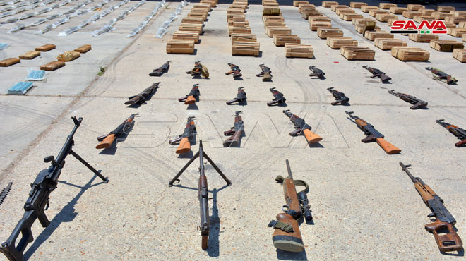 Syrian Security Forces Seized Large Arms Shipment Headed For Greater Idlib (Photos)