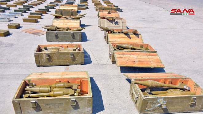 Syrian Security Forces Seized Large Arms Shipment Headed For Greater Idlib (Photos)