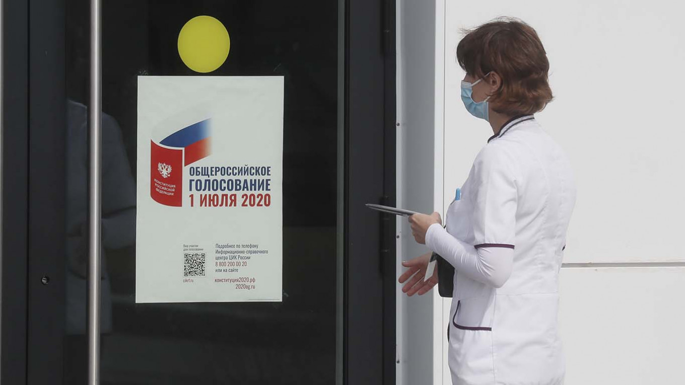 Russians Vote On Constitutional Amendments Referendum