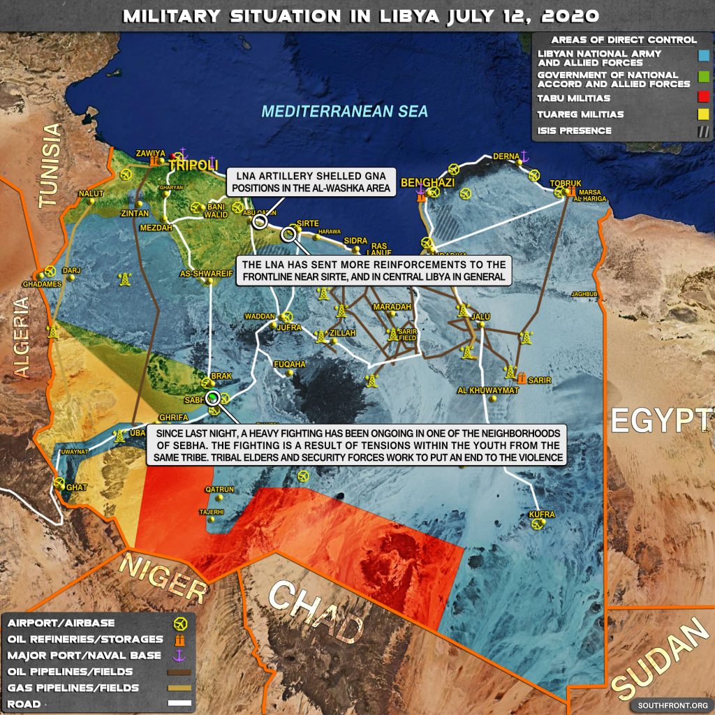 Military Situation In Libya On July 12, 2020 (Map Update)