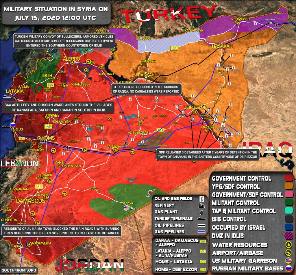 Military Situation In Syria On July 15, 2020 (Map Update)