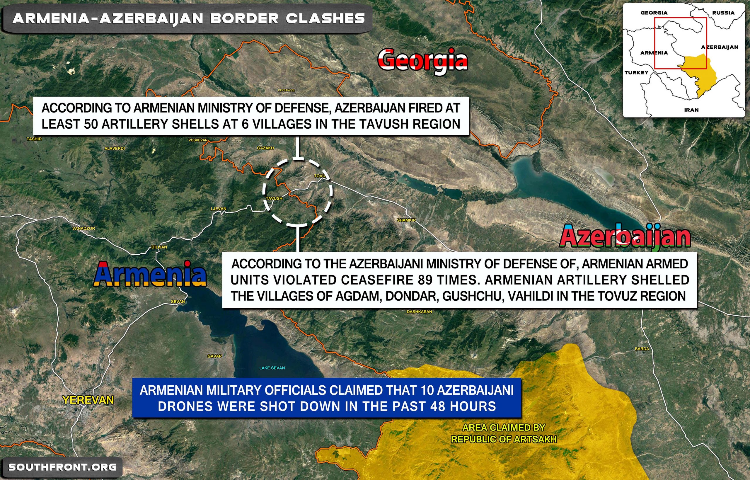 Overview Of Border Conflict Between Armenia And Azerbaijan - July 16, 2020 (Videos)