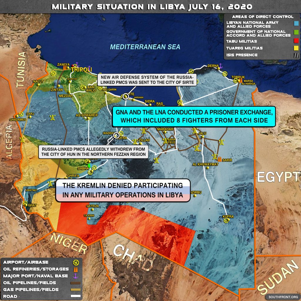 Military Situation In Libya On July 16, 2020 (Map Update)