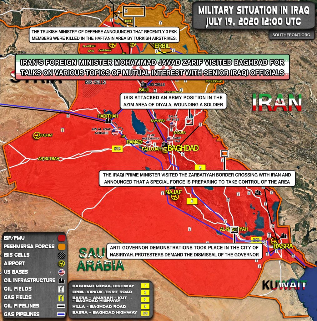 Military Situation In Iraq On July 19, 2020 (Map Update)