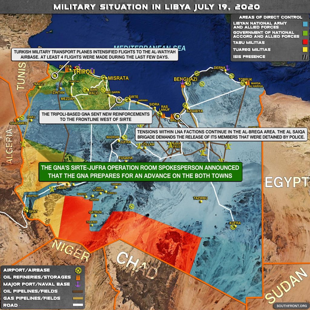 Military Situation In Libya On July 19, 2020 (Map Update)