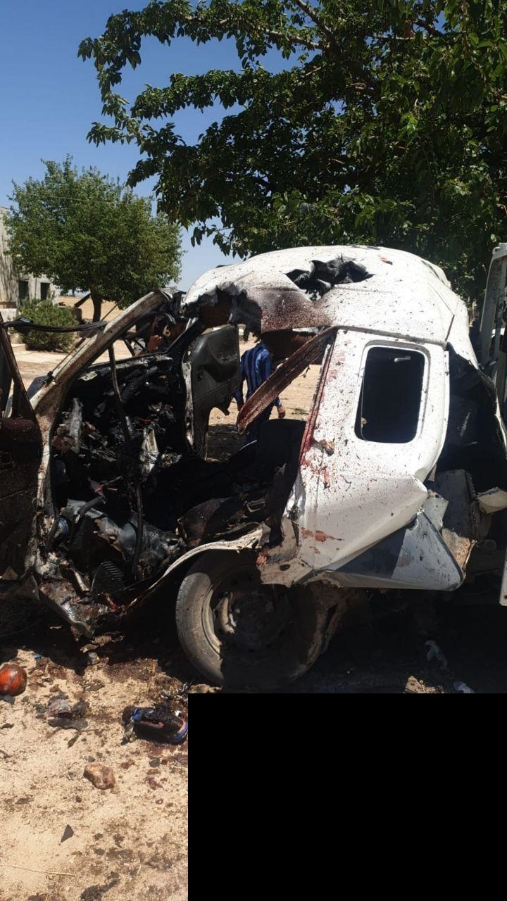 In Photos: Supposed US Drone Strike Struck Vehicle In Turkish-Occupied Part Of Syria