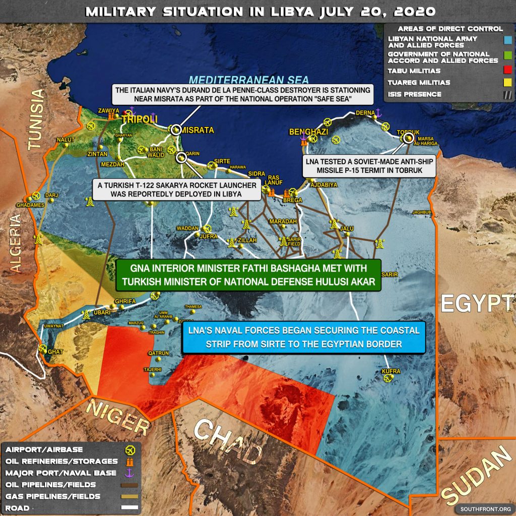 Military Situation In Libya On July 20, 2020 (Map Update)