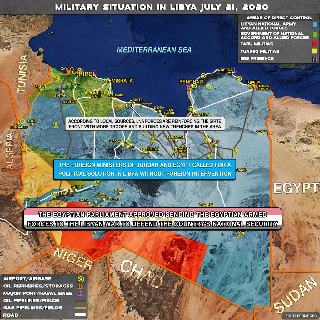 Military Situation In Libya On July 21, 2020 (Map Update)