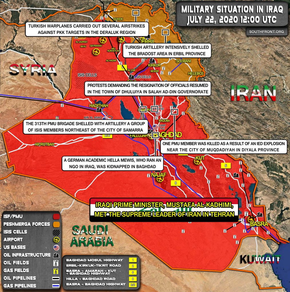 Military Situation In Iraq On July 22, 2020 (Map Update)