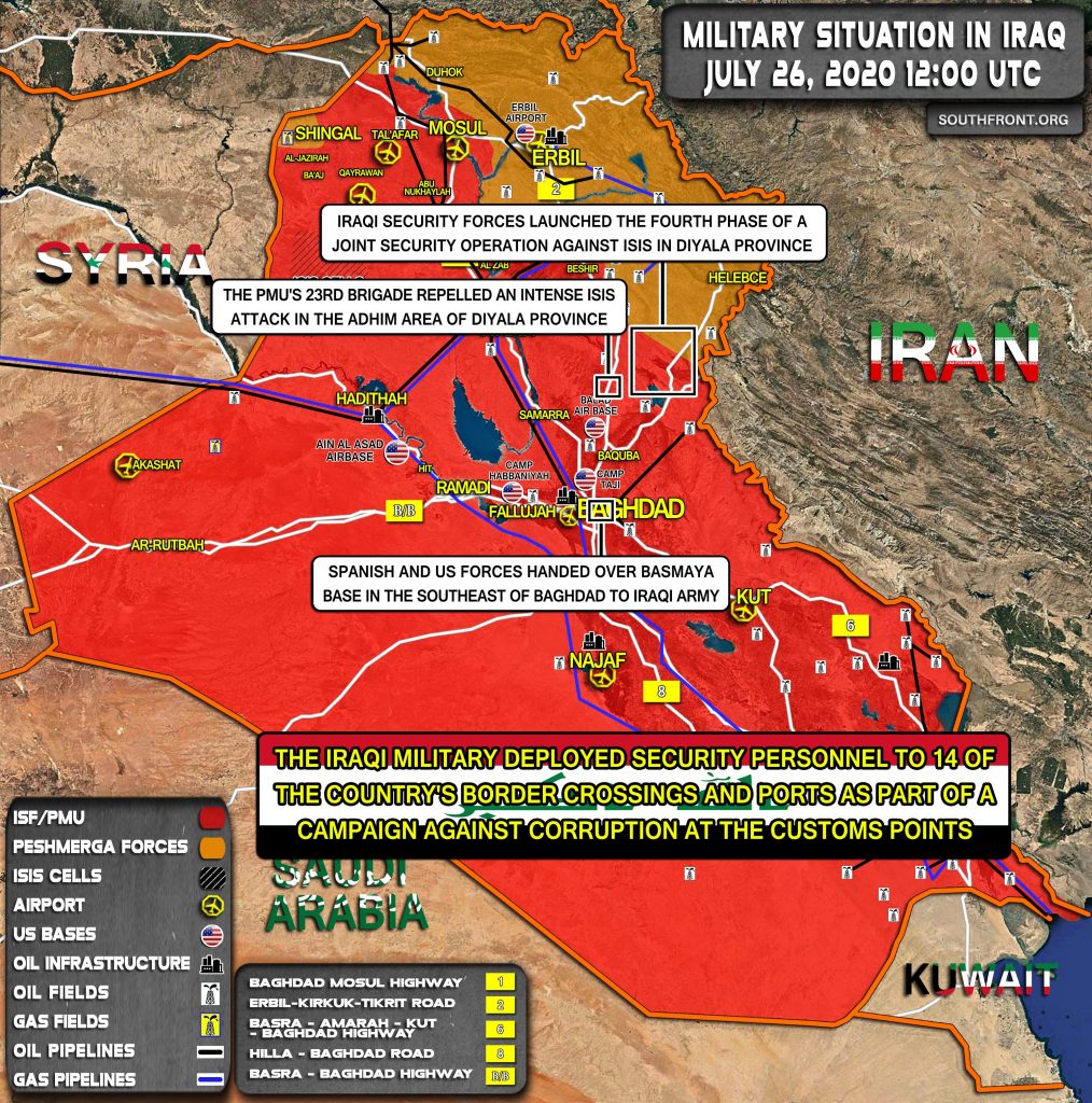 Military Situation In Iraq On July 26, 2020 (Map Update)