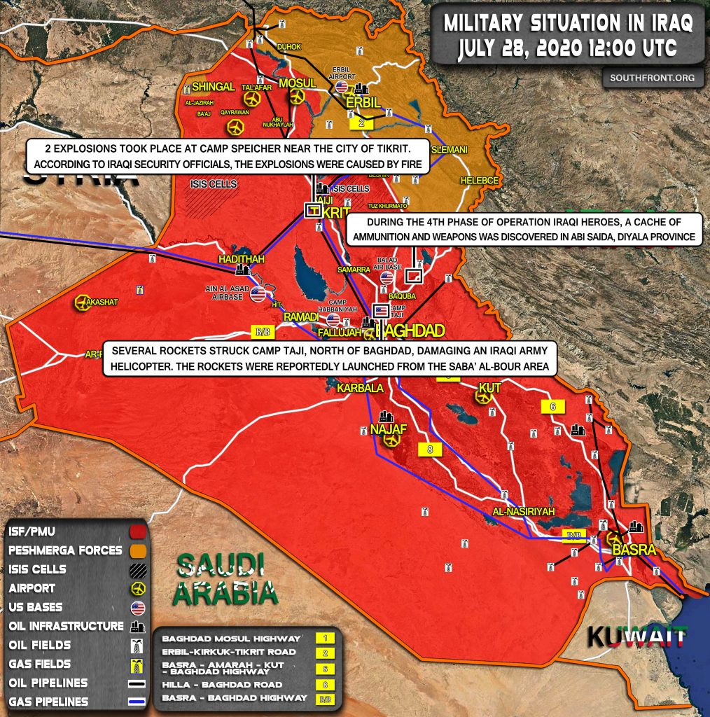 Military Situation In Iraq On July 28, 2020 (Map Update)