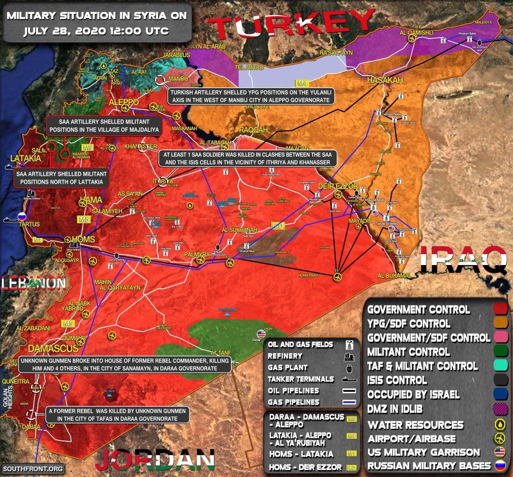 Military Situation In Syria On July 28, 2020 (Map Update)