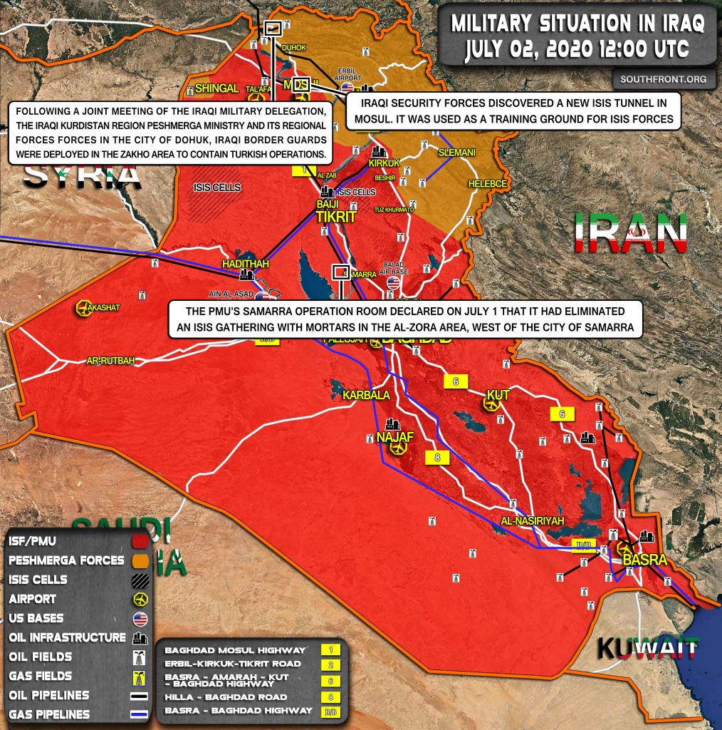 Military Situation In Iraq On July 2, 2020 (Map Update)