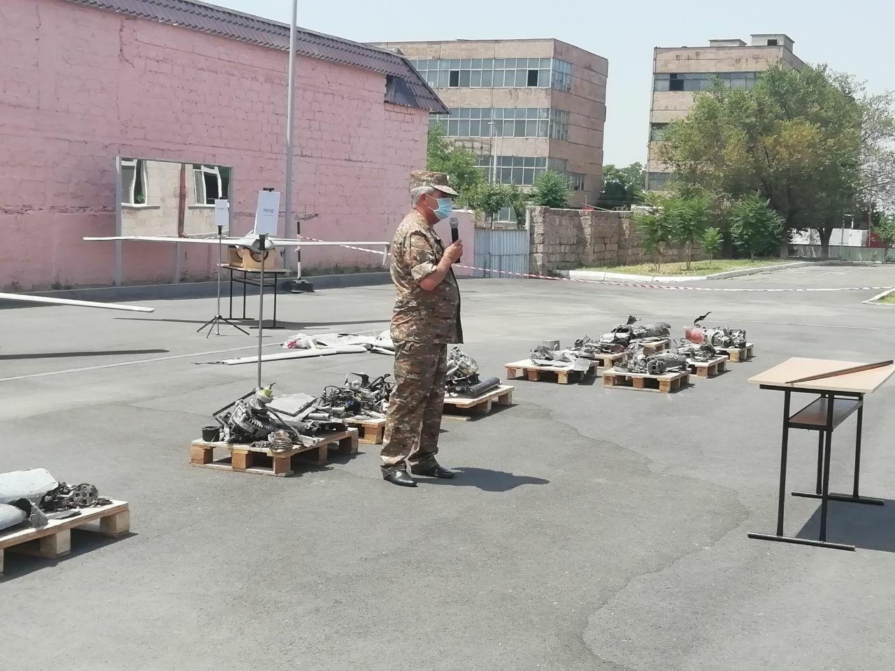 Armenia Showcases Wreckage Of Azerbaijani UAVs Used Along Border