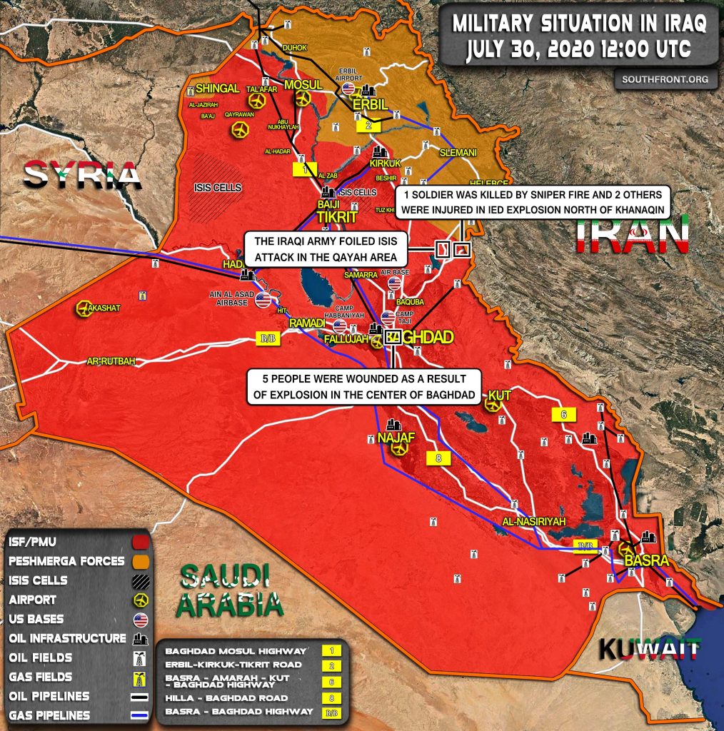 Military Situation In Iraq On July 30, 2020 (Map Update)