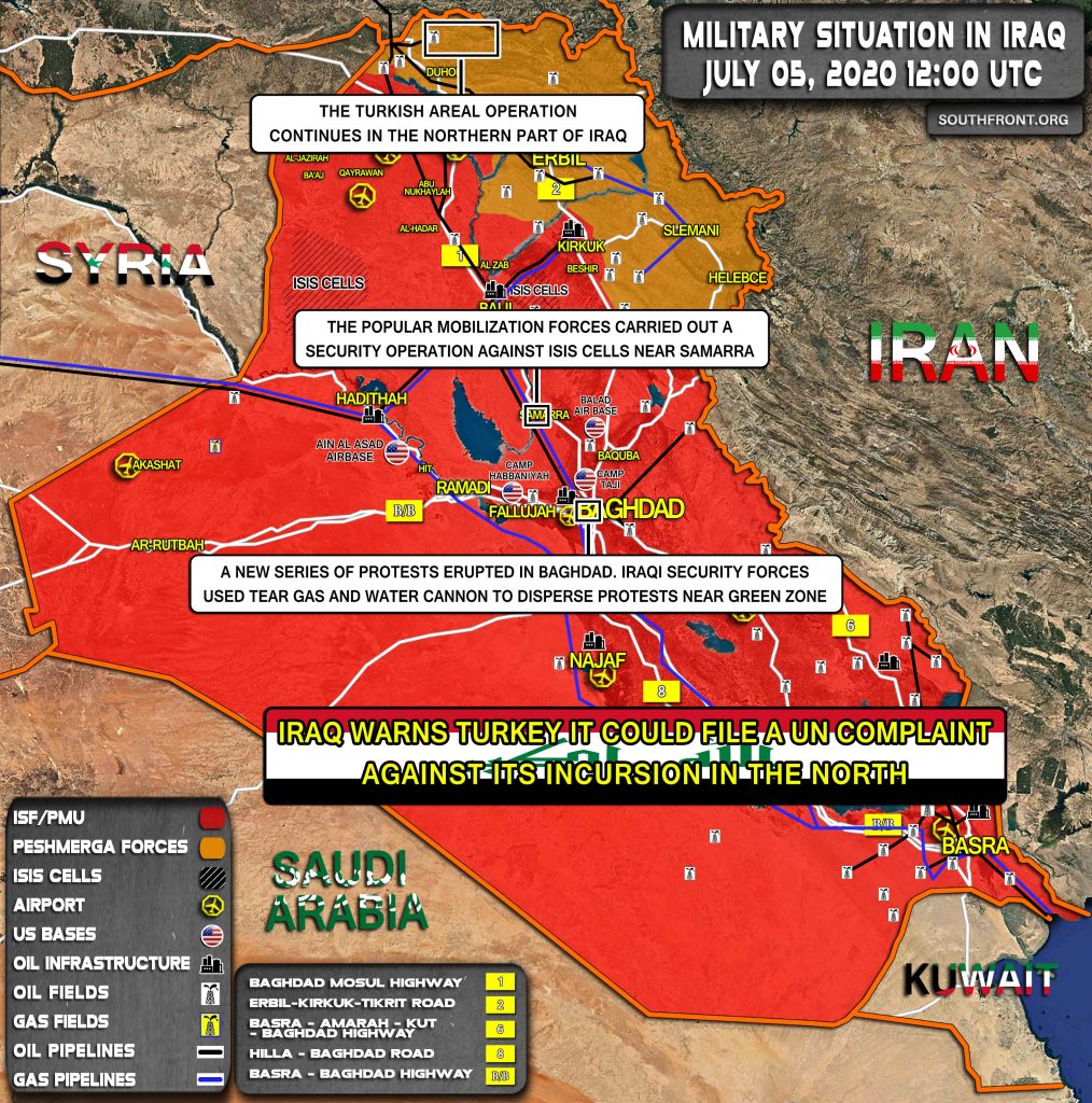 Military Situation In Iraq On July 5, 2020 (Map Update)